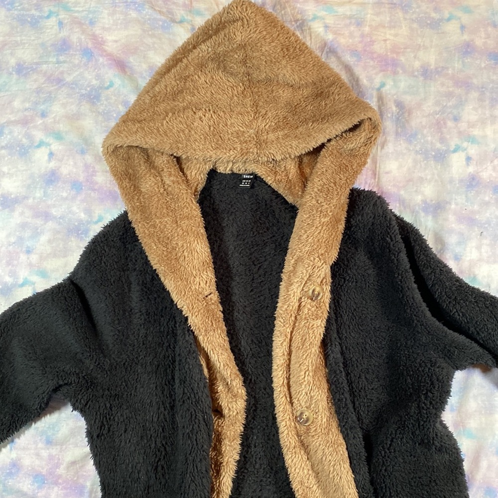 🪽[ Shein ] Fluffy Full Length Teddy Overcoat - Picture 7 of 10